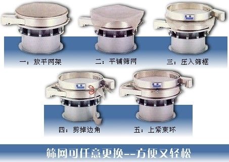 帶料斗振動(dòng)篩換網(wǎng)步驟